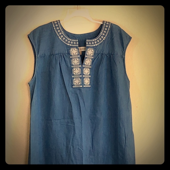 knox rose denim dress